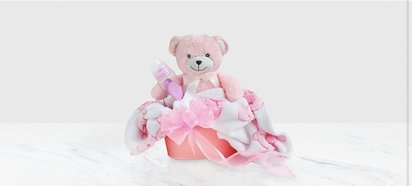 PANIER CADEAU BEBE FILLE